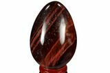 Polished Red Tiger's Eye Egg - South Africa #115442-1